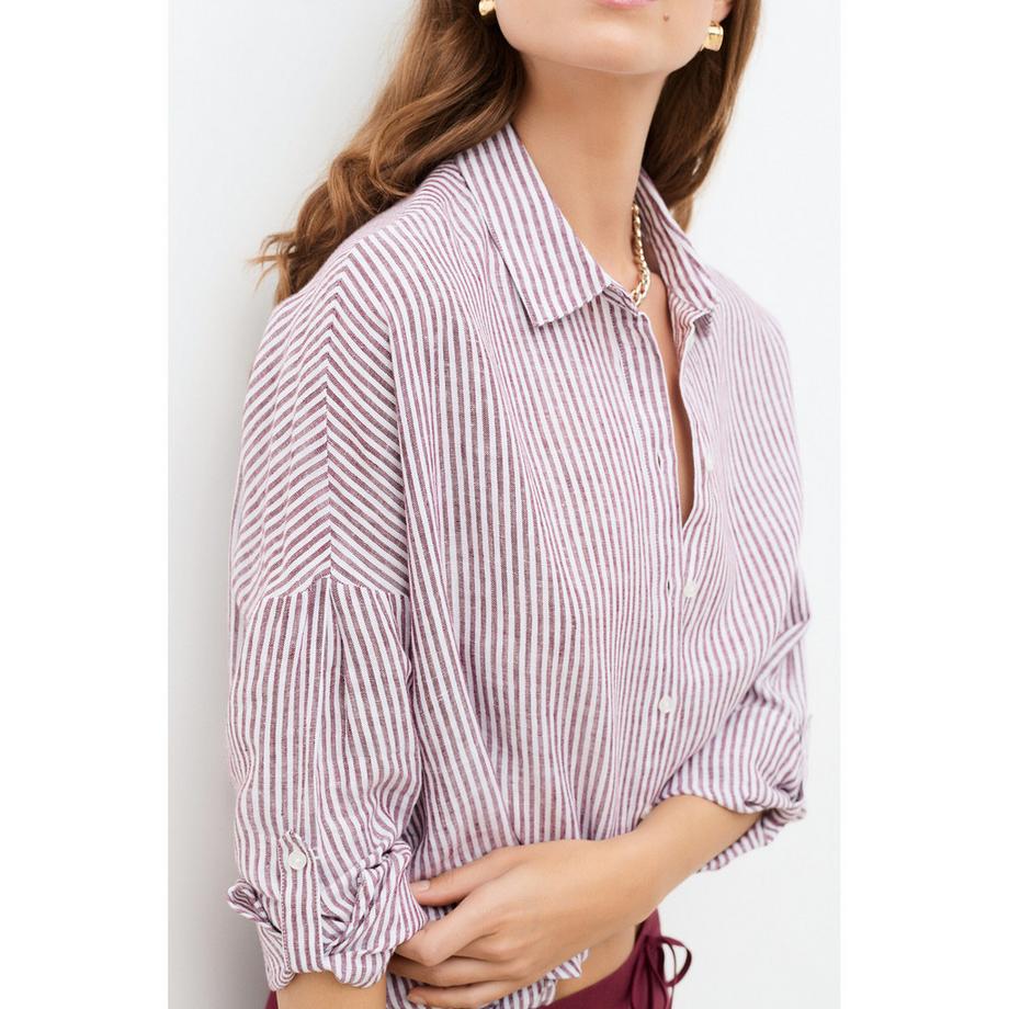 Caroll Gestreiftes Langarmhemd  