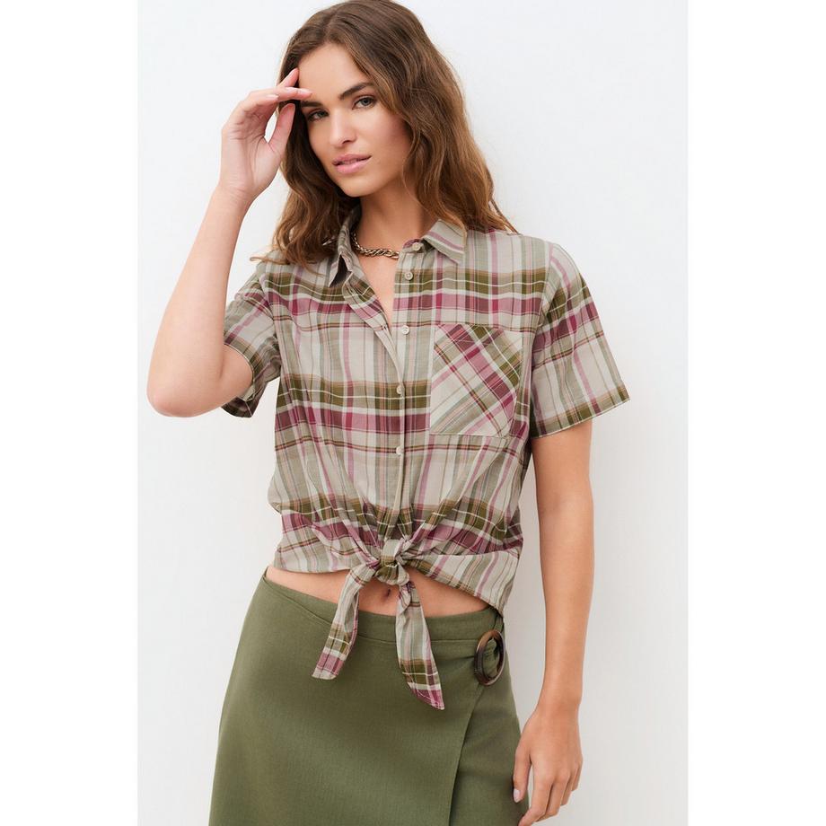 Chemise, regular fit, manches courtes