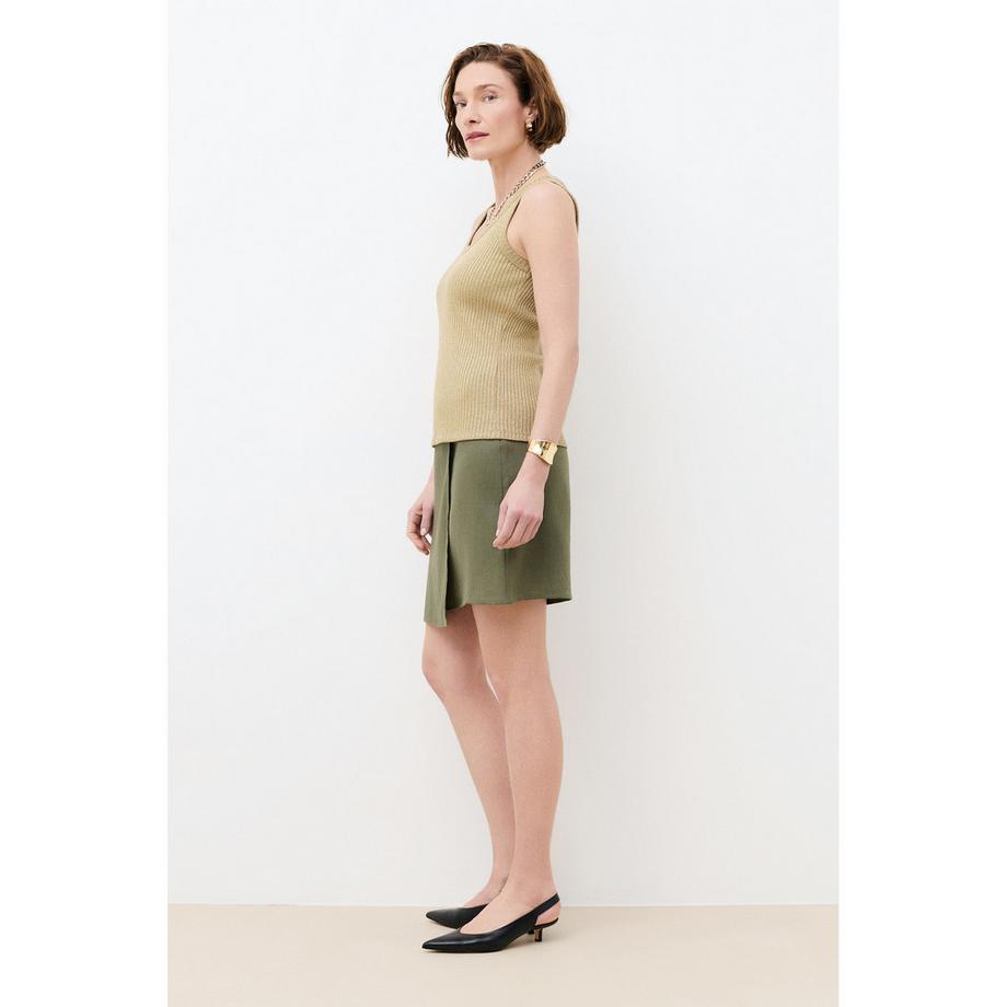 Caroll Jupe Midi en Lin  