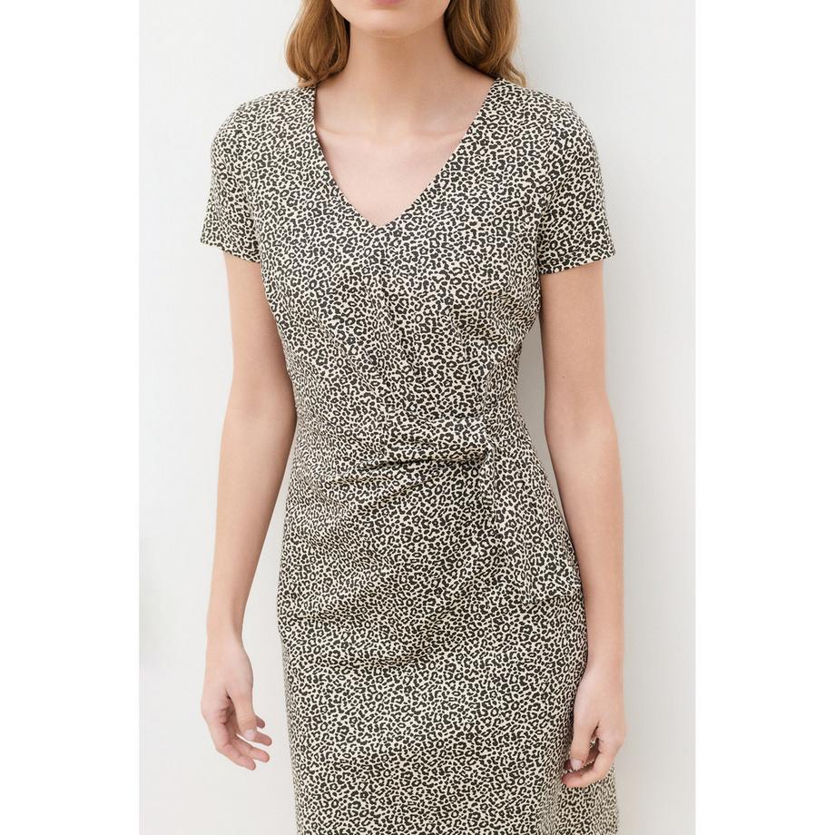 Caroll Robe Courte Manches Courtes Col V  