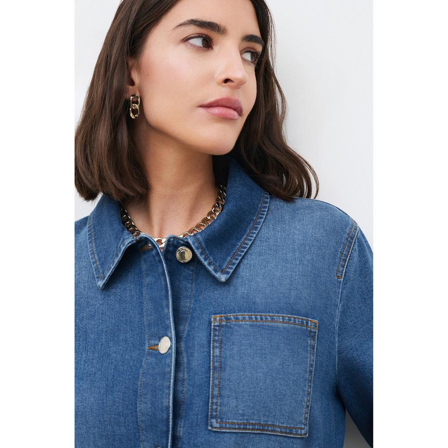 Caroll  Veste en jeans avec boutons 