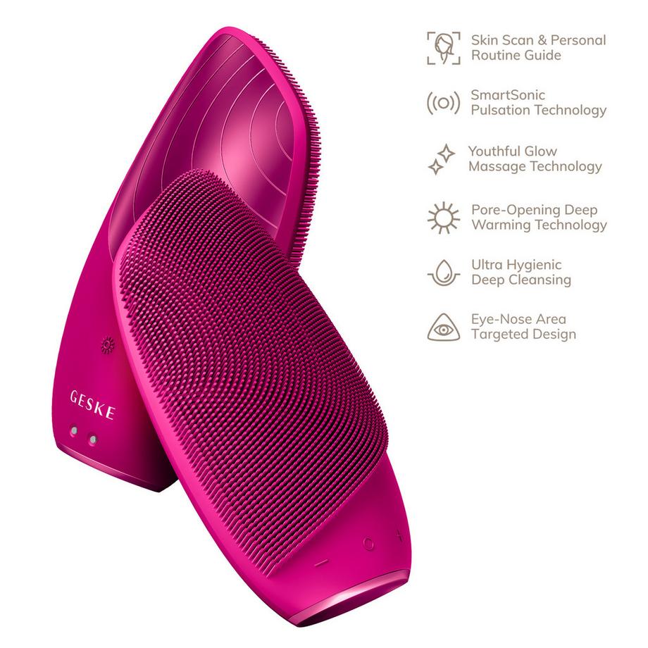 GESKE  Sonic Thermo Facial Brush | 6 in 1 