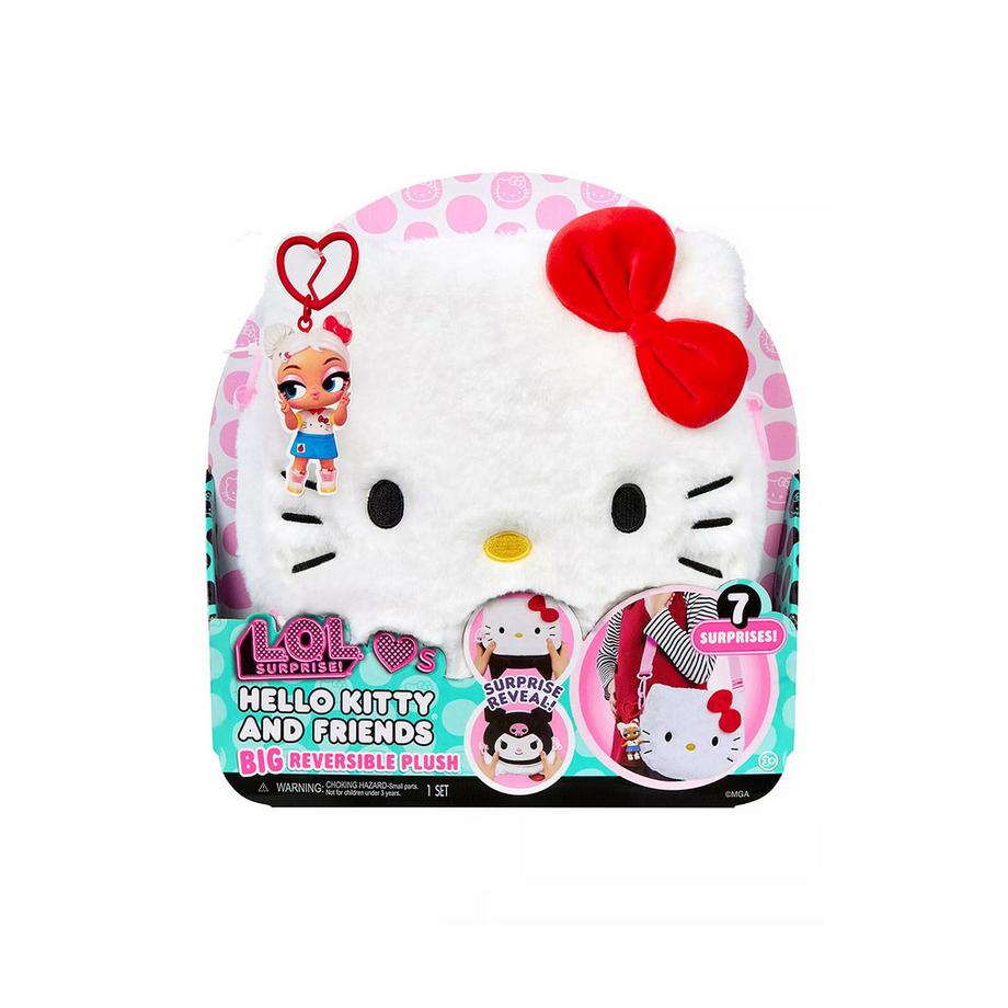 MGA  L.O.L. Surprise! Hello Kitty & Friends Big Reversible Plush, Zufallsauswahl 