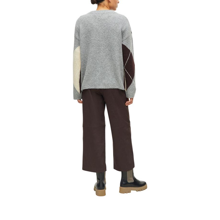 S. Oliver Red Label Pull tricoté col en V avec motif argyle  