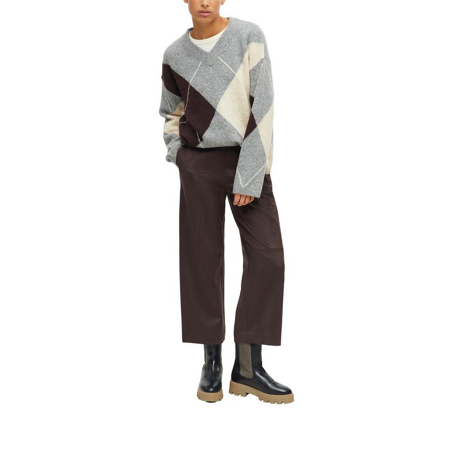 S. Oliver Red Label Pull tricoté col en V avec motif argyle  