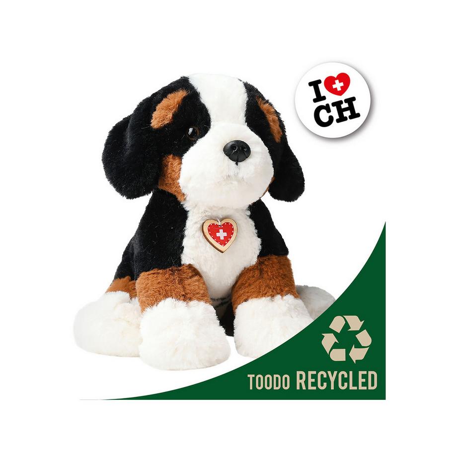 Berner Sennenhund mit Holzherz 20cm