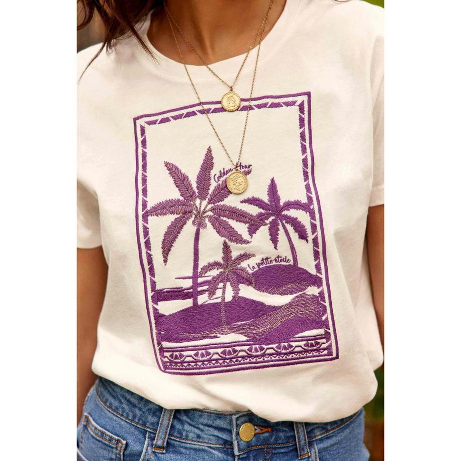 La Petite Etoile T-shirt stampata a maniche corte  