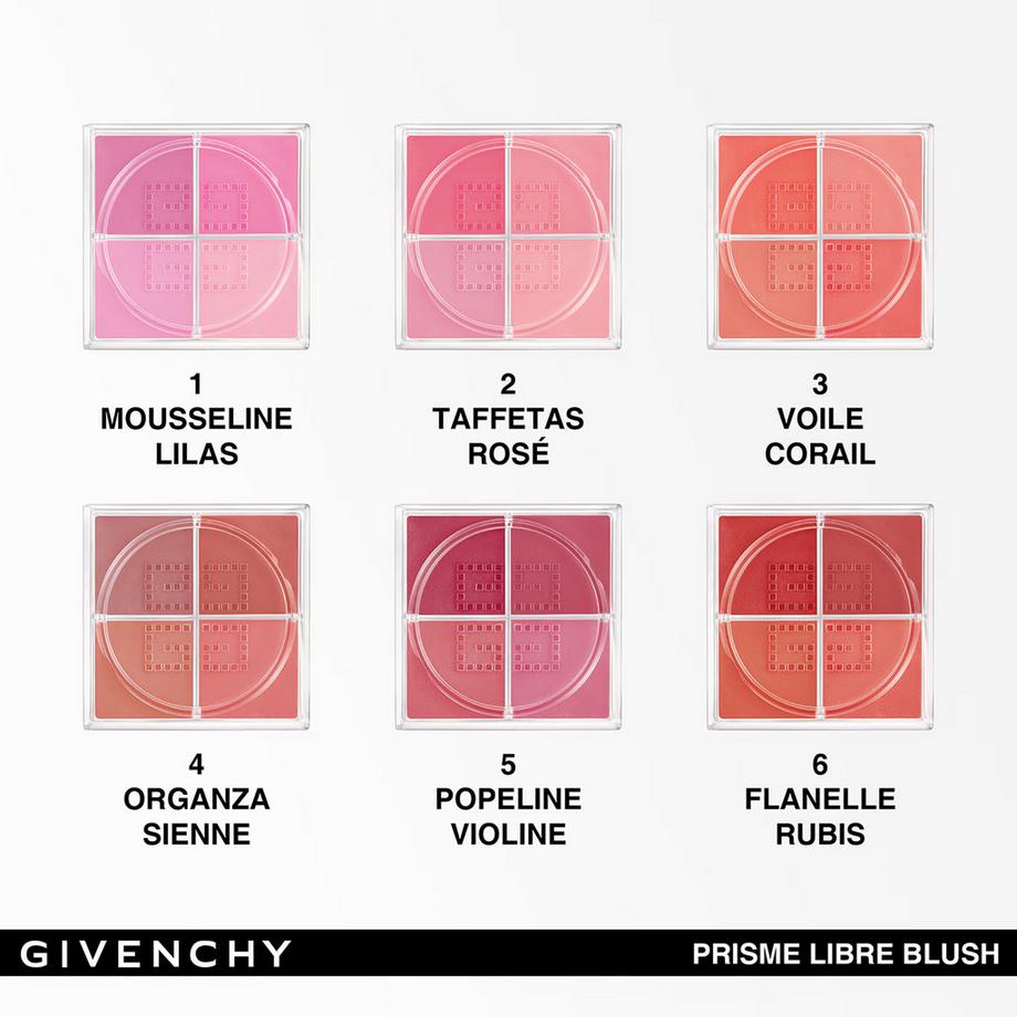 GIVENCHY  Prisme Libre Blush - Rouge Mit 4 Farbtönen 
