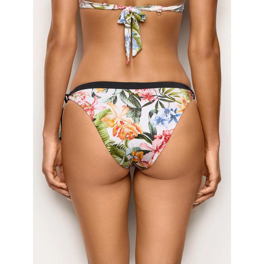 Yamamay Slip bikini con stampa floreale e laccetti laterali  