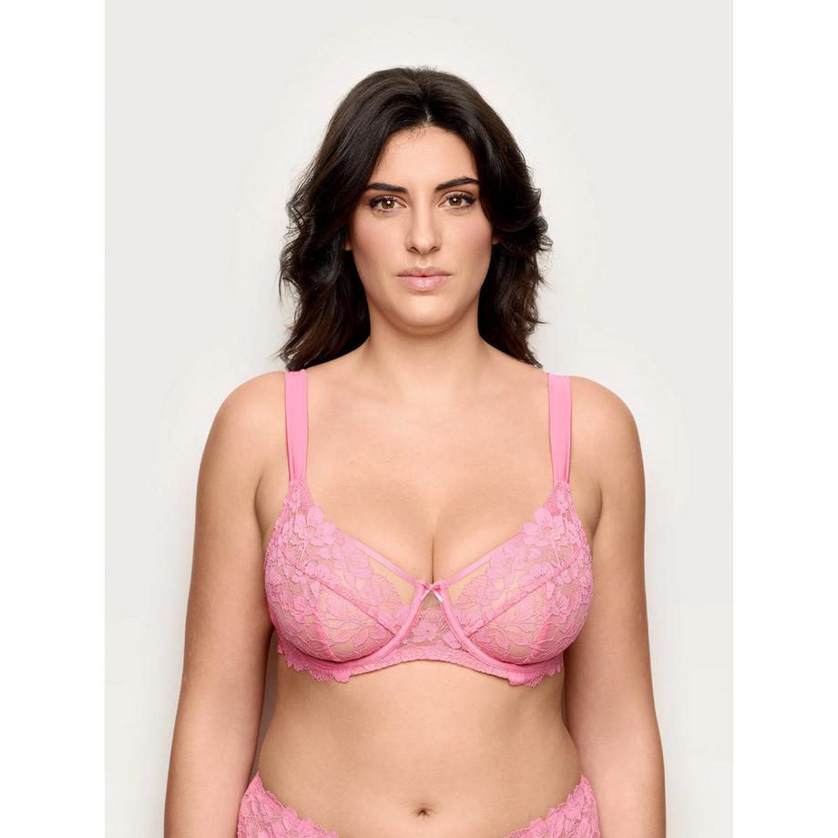 Soutien-gorge balconnet, bretelles fixes