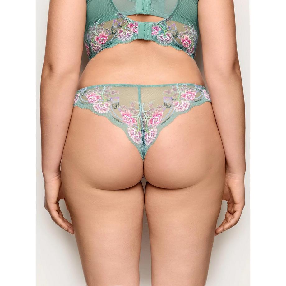 Yamamay Slip brasiliano ricamato floreale  