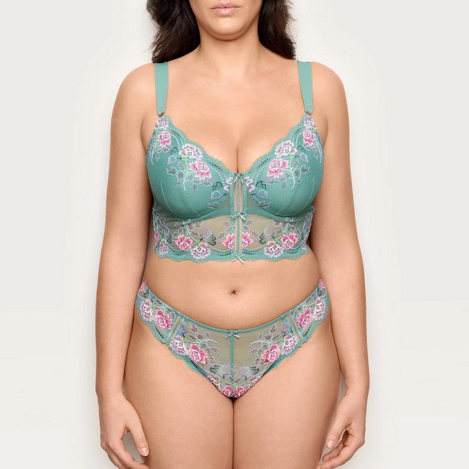 Yamamay Reggiseno longline ricamato floreale  