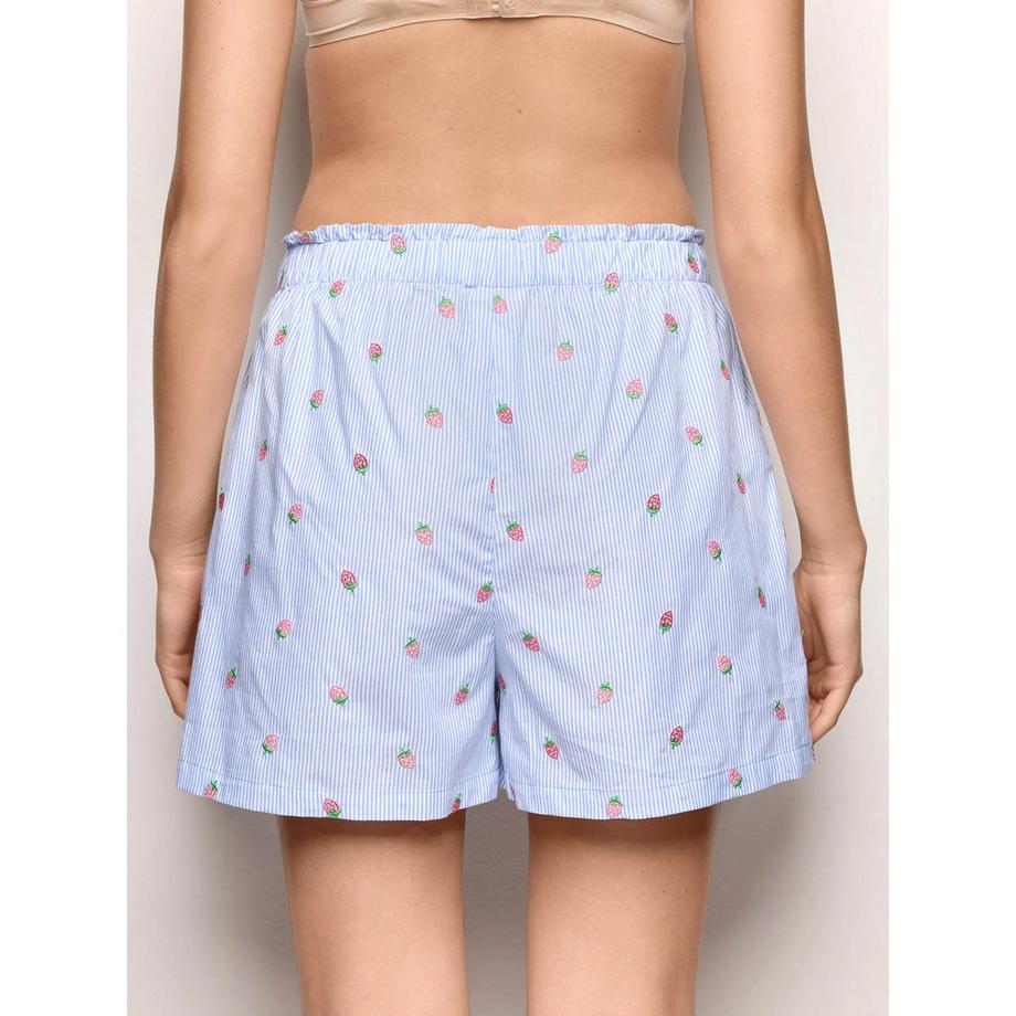 Yamamay Short rayé à imprimé fraise  
