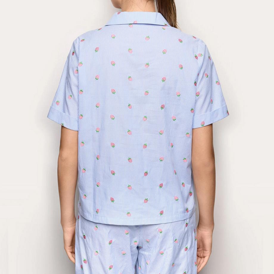 Yamamay Kurzarm Shirt mit Erdbeerdruck  