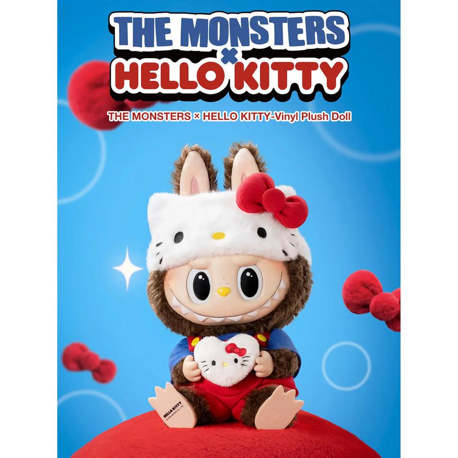 Popmart Beauty  Labubu The Monsters × Hello Kitty Figure 