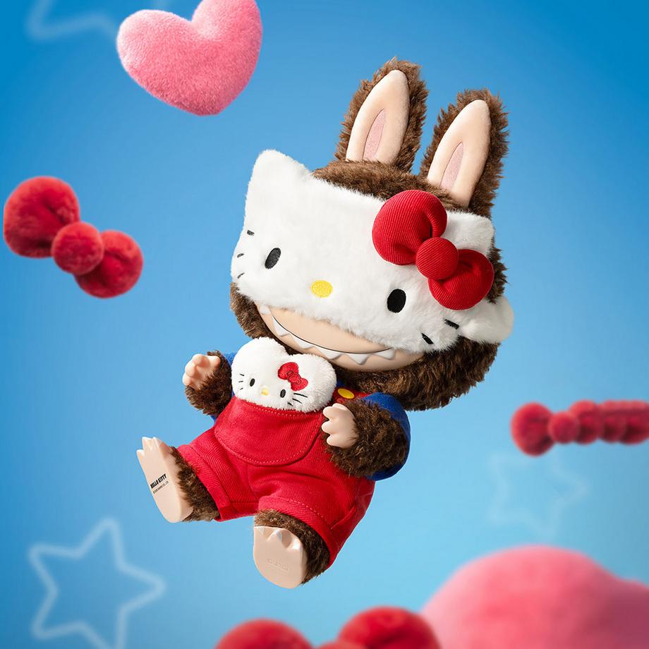 Popmart Beauty  Labubu The Monsters × Hello Kitty Figure 