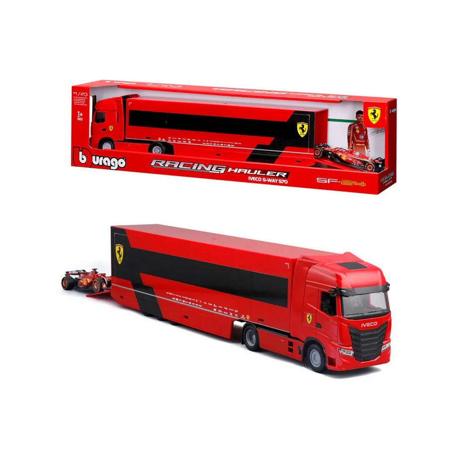 Trasportatore Ferrari Iveco S-Way con Ferrari SF-23