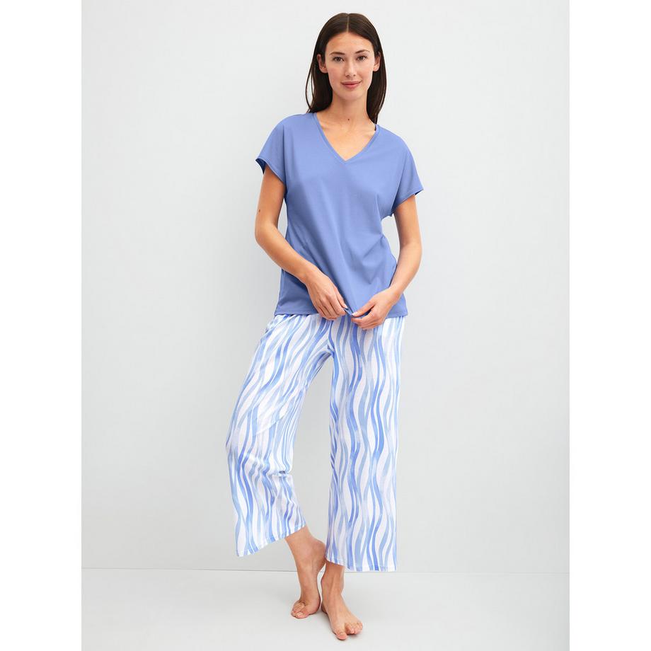 CALIDA  T-Shirt, V-Neck, kurzarm 