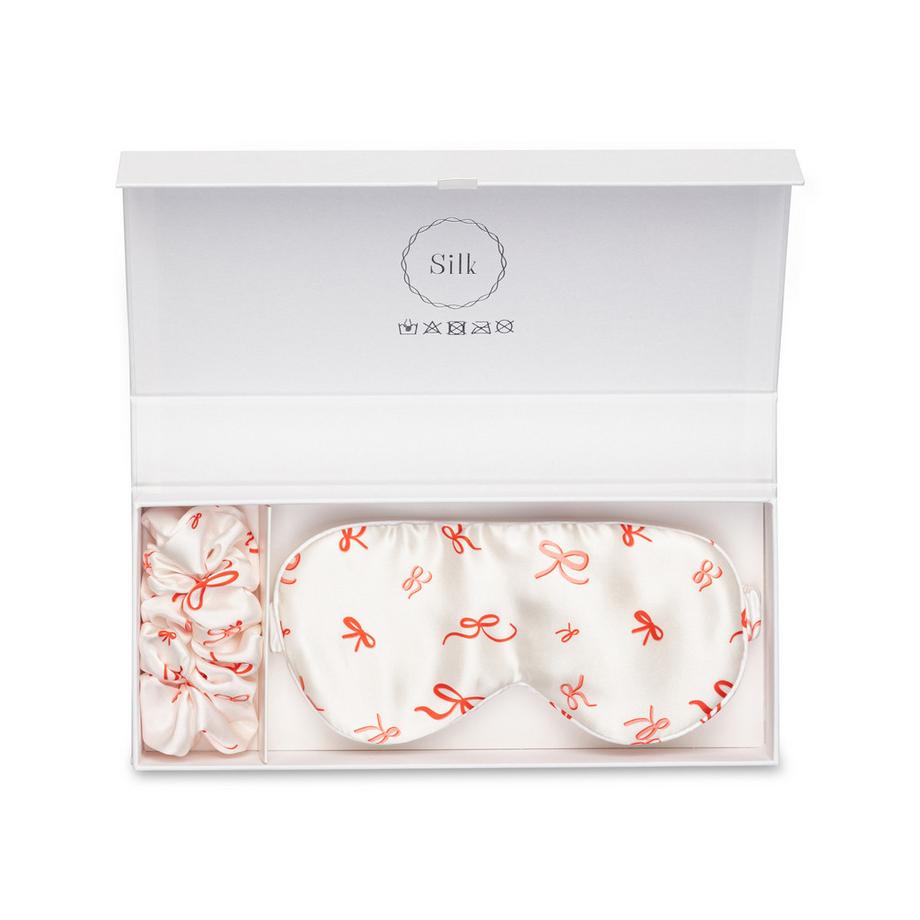 Manor Home Coffret cadeau Silka Seiden Schlafmaske & Haargummi 