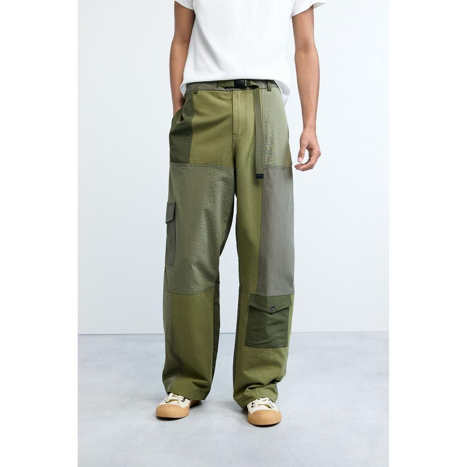 Desigual Pantalon Cargo Patchwork  
