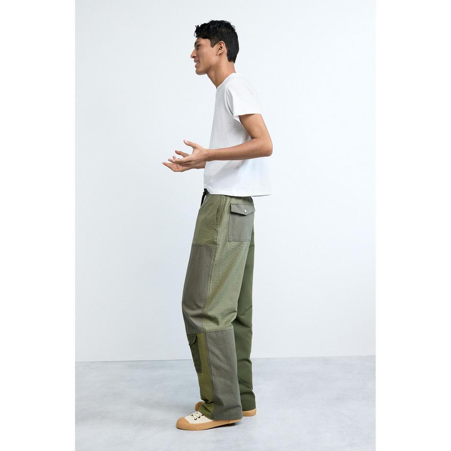 Desigual Pantalon Cargo Patchwork  
