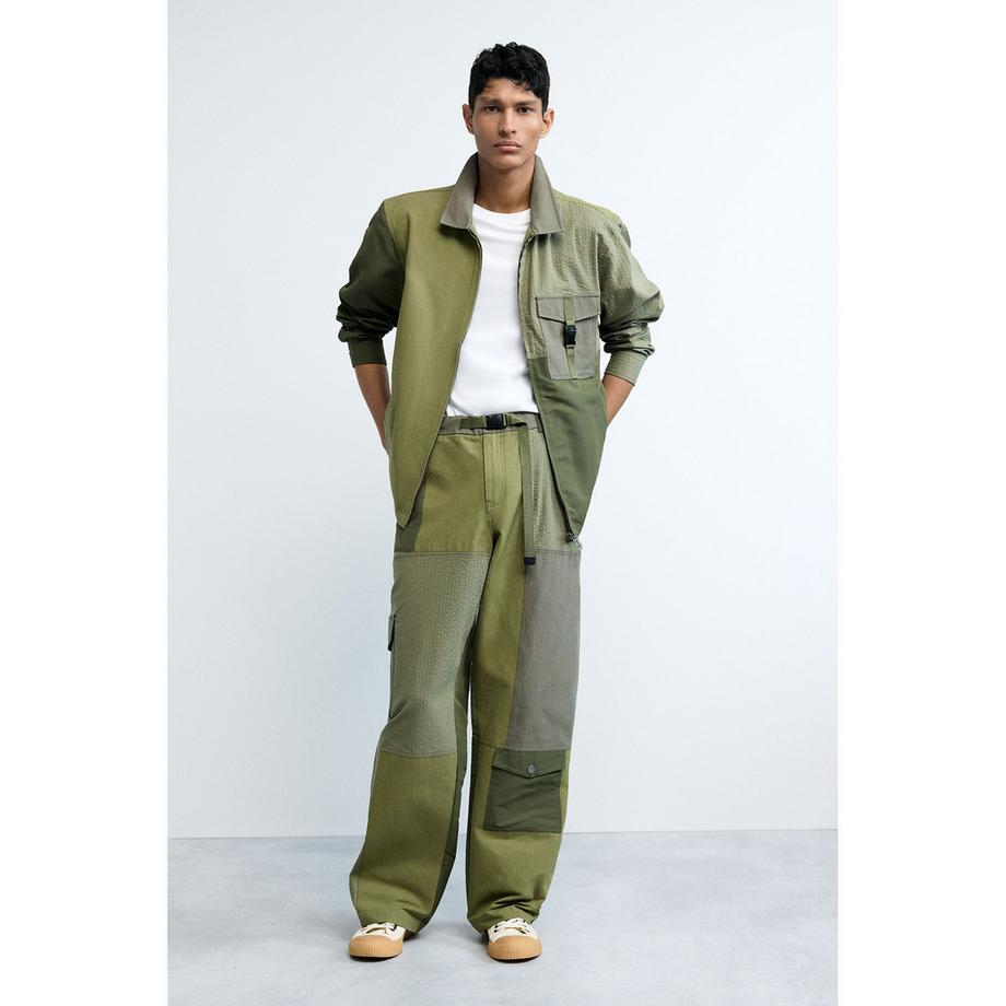 Desigual Pantalon Cargo Patchwork  