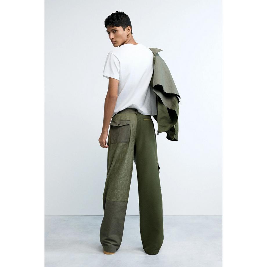 Desigual Pantalon Cargo Patchwork  