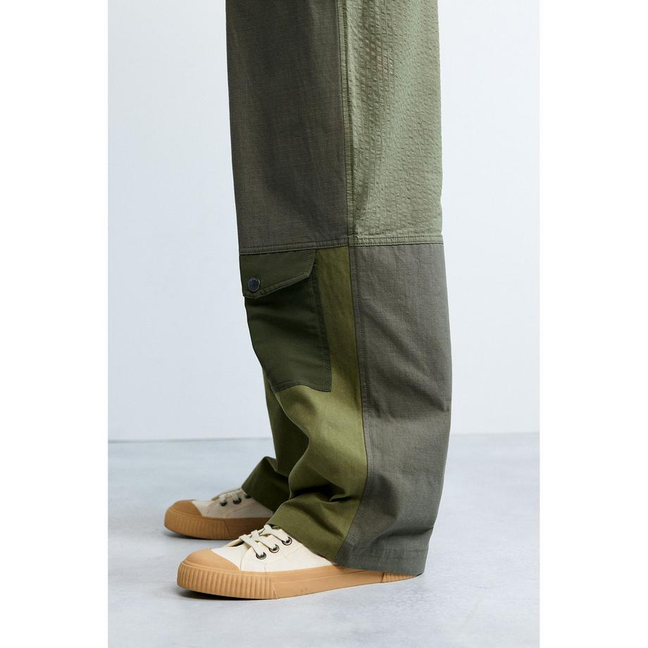 Desigual Pantalon Cargo Patchwork  