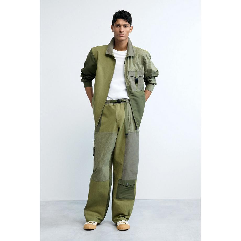 Desigual Pantalon Cargo Patchwork  