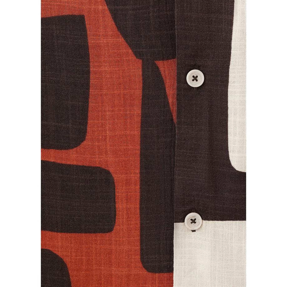 Mango Man PETUNIA Chemise à motif abstrait manches courtes  