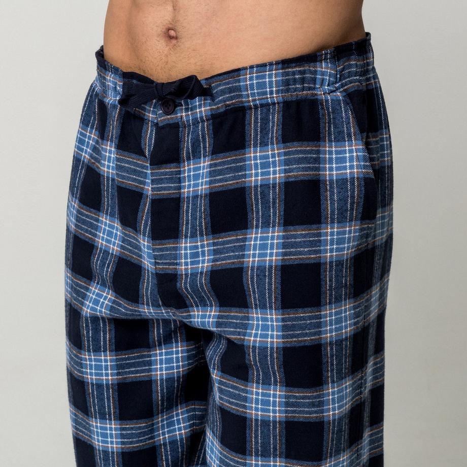 Manor Man Pantalon de pyjama à carreaux  