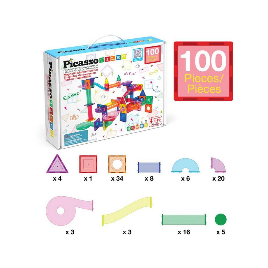 Picasso Tiles  Picasso Marble Run 100 pièces 