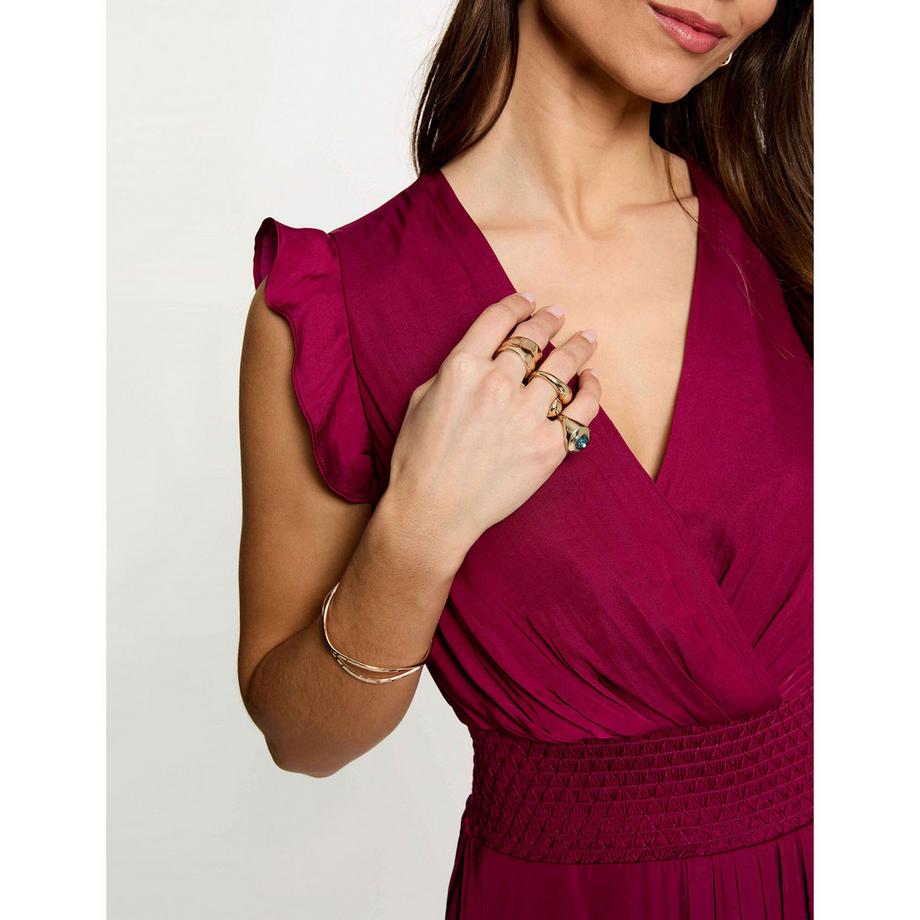 MORGAN Abito Scollo a V Maniche a Volant  