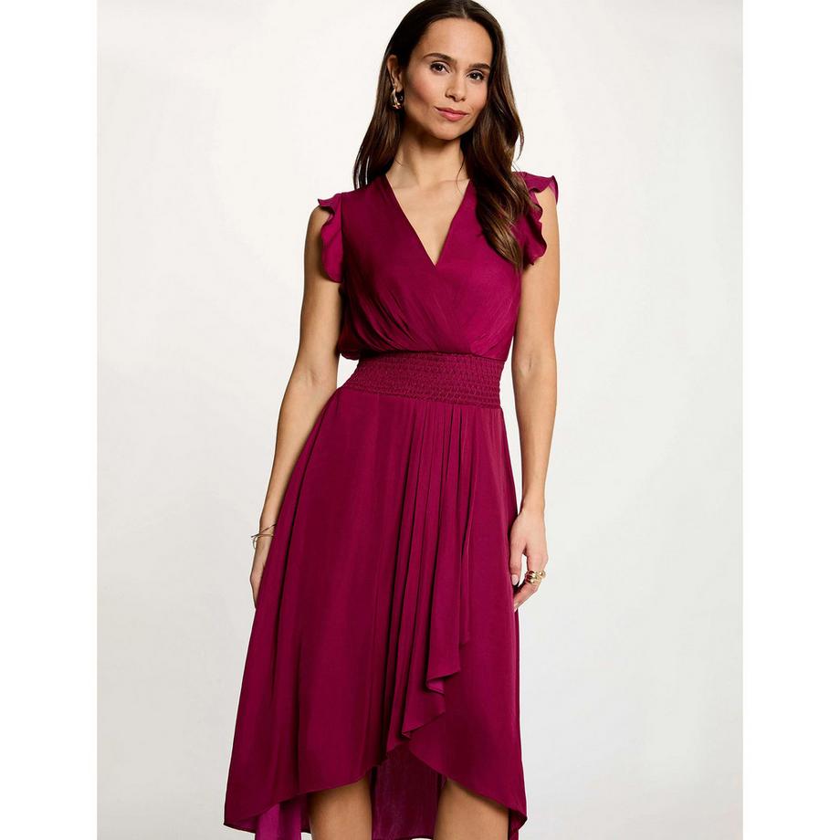 MORGAN Abito Scollo a V Maniche a Volant  