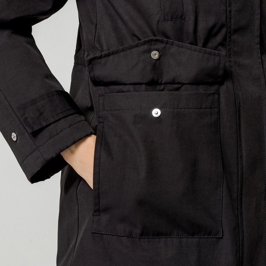 Manor Woman Parka avec capuche en fausse fourrure  