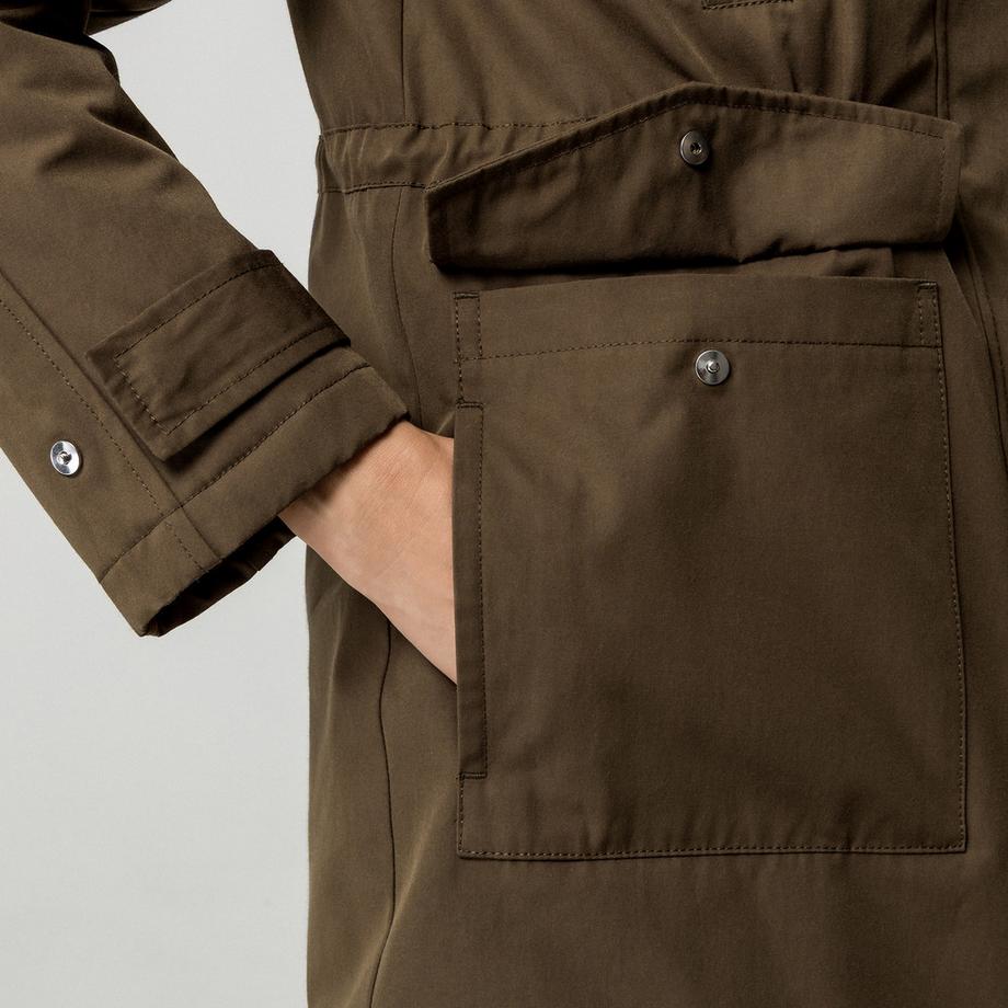 Manor Woman Parka avec capuche en fausse fourrure  