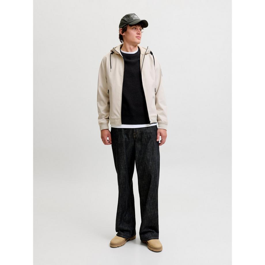 JACK & JONES Pull tricoté côtelé  
