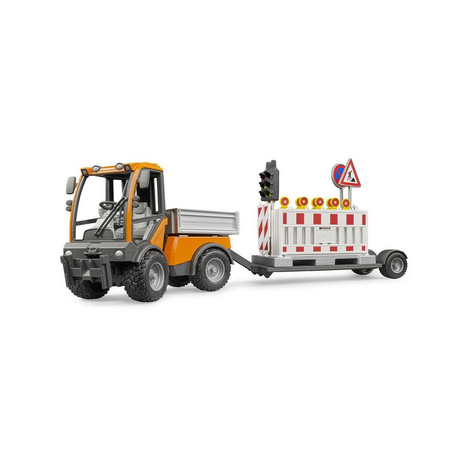 bruder  VarioCar véhicule de chantier avec remorque de signalisation 