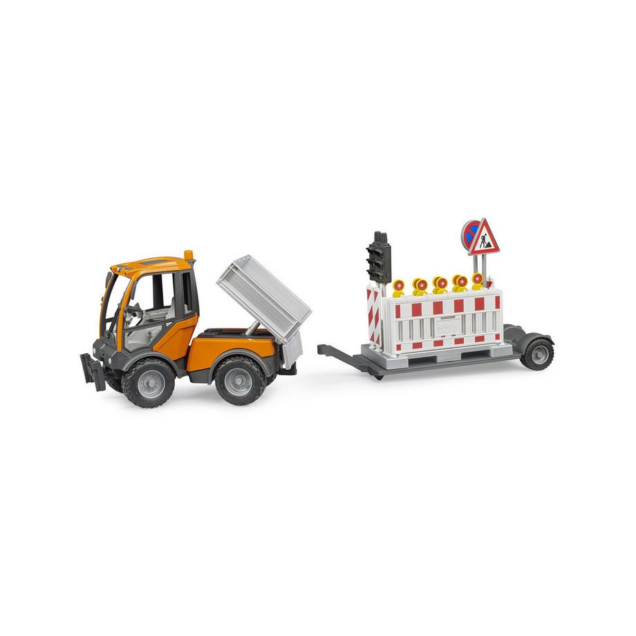 bruder  VarioCar véhicule de chantier avec remorque de signalisation 