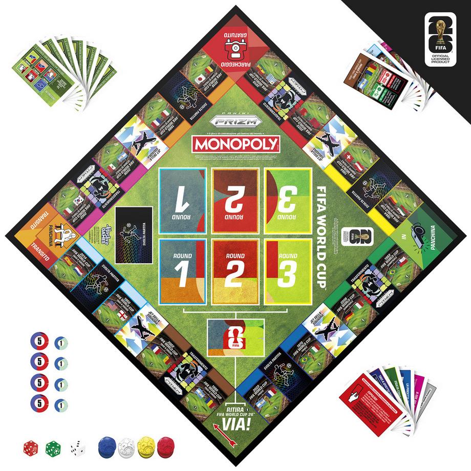 Monopoly  Monopoly Panini Prizm: FIFA World Cup, Italienisch 