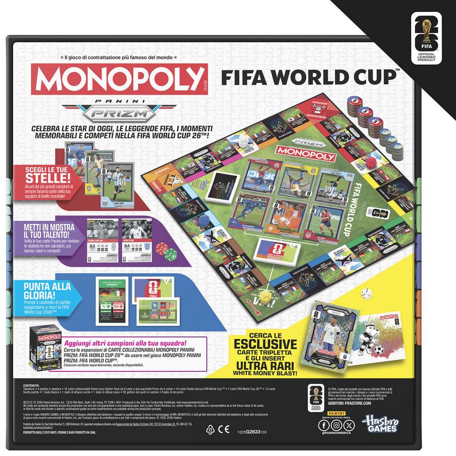 Monopoly  Monopoly Panini Prizm: FIFA World Cup, Italienisch 