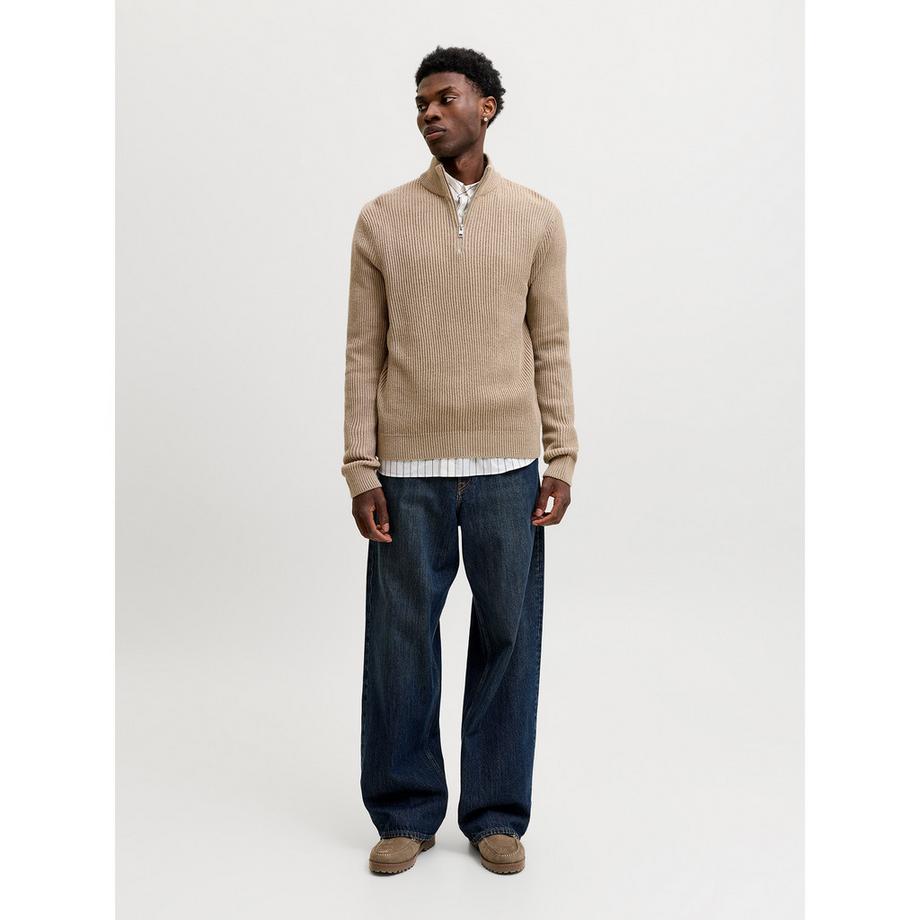 JACK & JONES Pull à demi-zip  