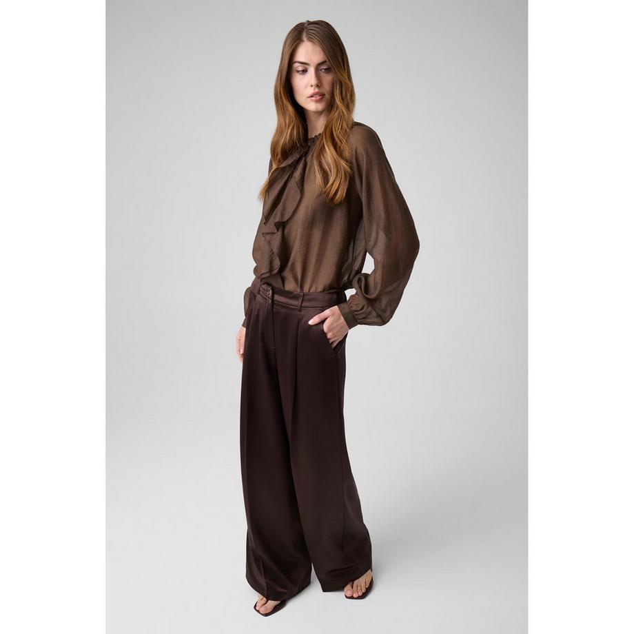 GUESS Pantalon à jambes larges  