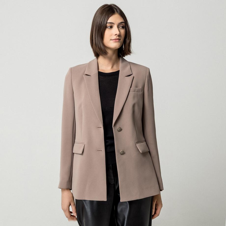 GUESS Blazer donna con collo a revers e due bottoni  