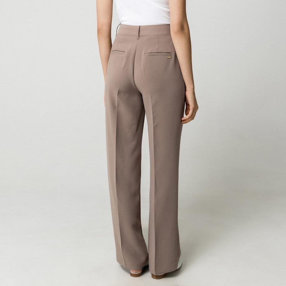 GUESS Pantalon plissé à jambe large  