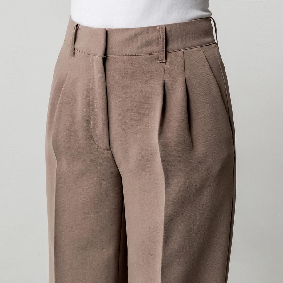 GUESS Pantalon plissé à jambe large  
