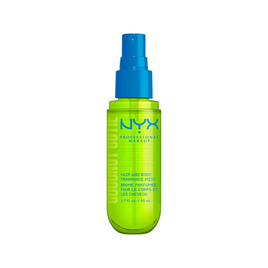 NYX-PROFESSIONAL-MAKEUP  Fat Oil Spray per capelli e corpo Coconut Cutie, profumo di cocco e pesca 