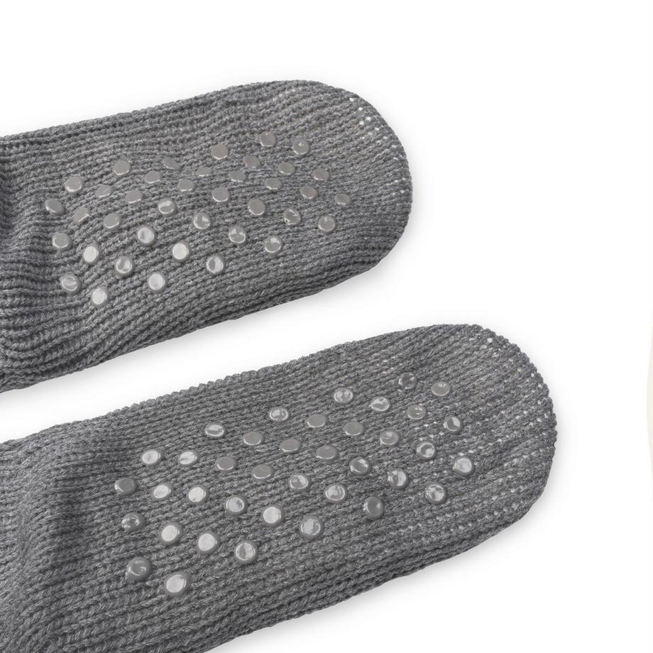 Manor Woman Home Socks Cable Knit Teddy Bear Hauteur Mollet  
