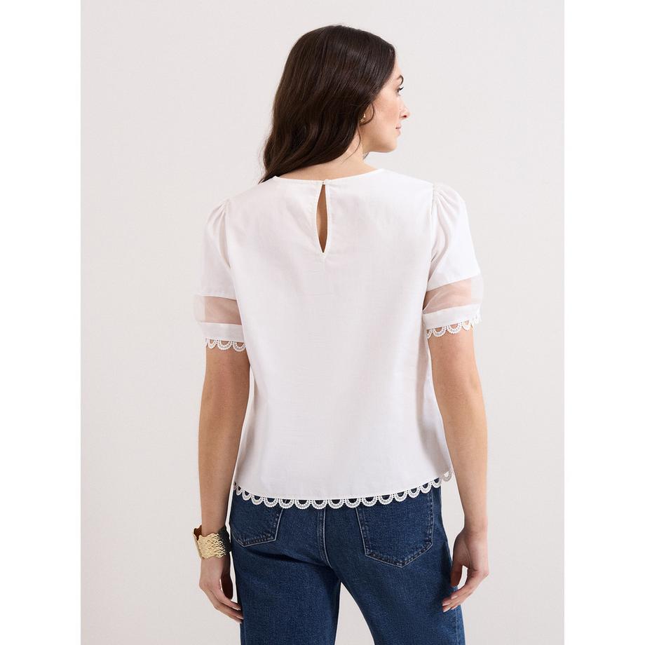 Phase Eight Rebecca Top Girocollo Maniche Corte  