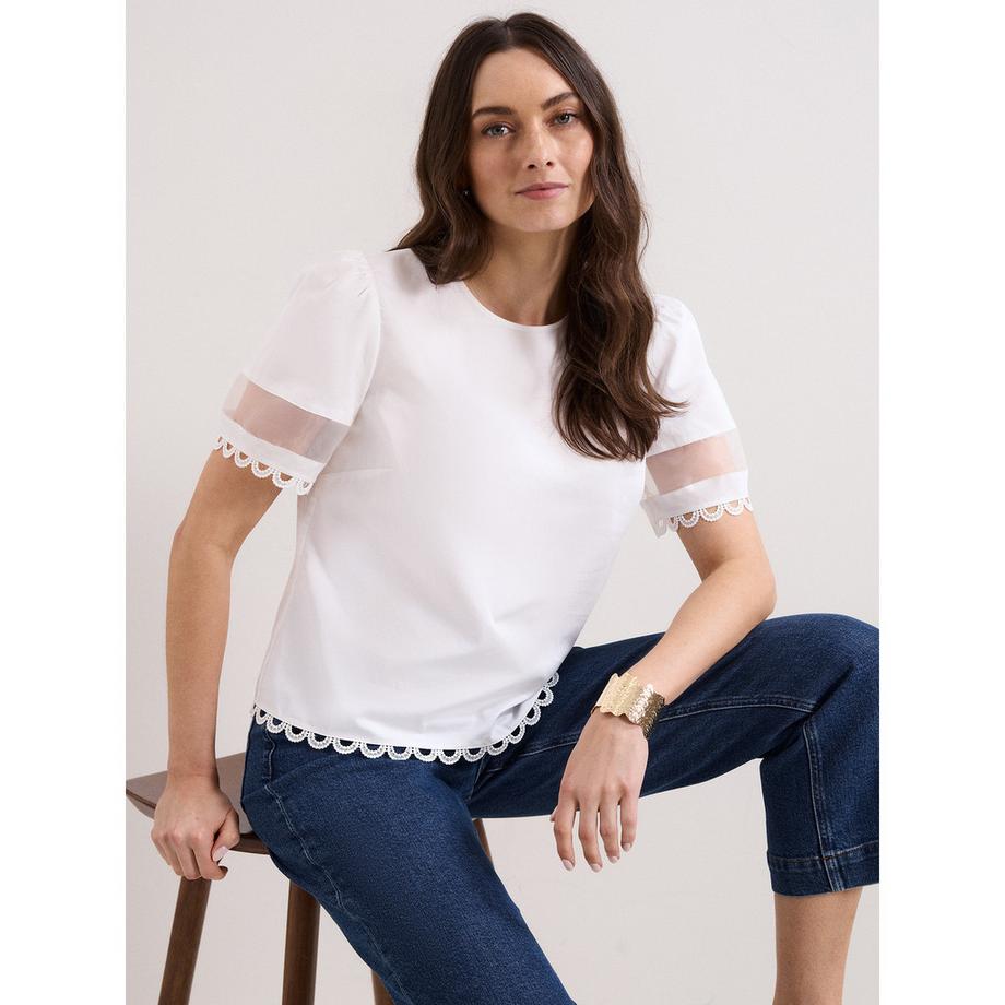 Phase Eight Rebecca Top Girocollo Maniche Corte  